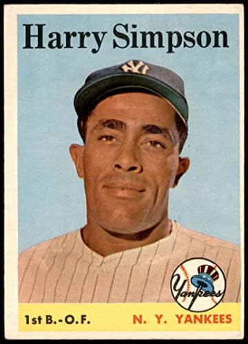 1958. Topps 299 Harry Simpson New York Yankees VG/EX Yankees
