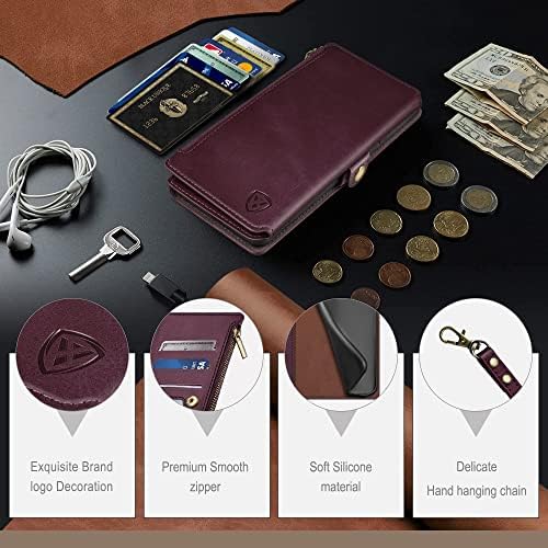 XcaseBar za Samsung Galaxy a a53 5G torbica-novčanik nositelj kreditne kartice, 【Zaključavanje RFID】 Flip-knjižica na munje,