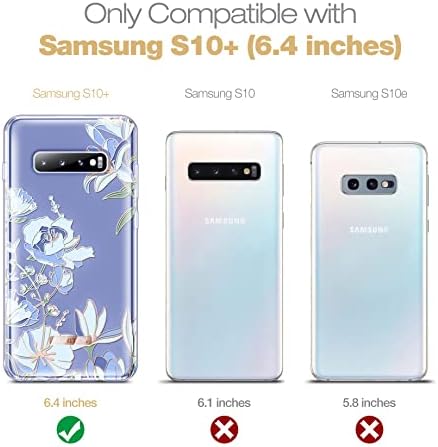 Suritch za nadograđeni Samsung Galaxy S10 plus futrola, [ugrađeni zaštitnik zaslona protiv rascjepa] [Dvoslojni zaštita]