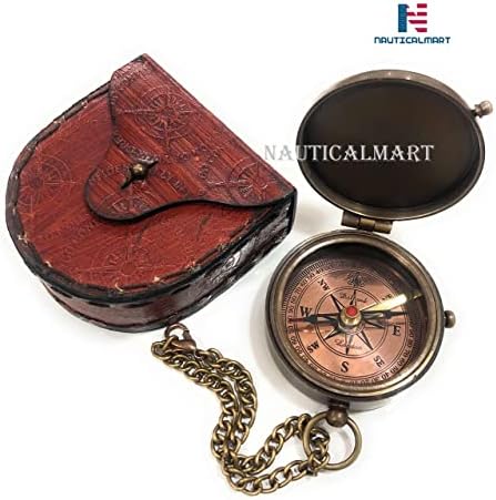 Thoreau's Go -a samouvjereno citirani ugravirani kompas inspiracijski citati ugravirani na mesingani kompas - dar za diplomiranje,