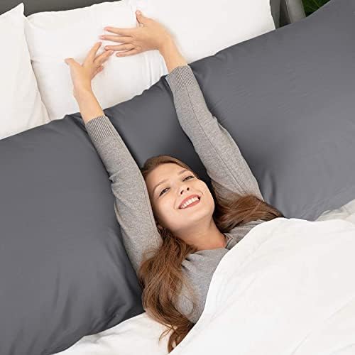 WishSmile Body Bambusovi jastučnice za hlađenje dugi jastuci prozračni hladni svilenkasti mekana vlaga Wicking za vruće spavaće,