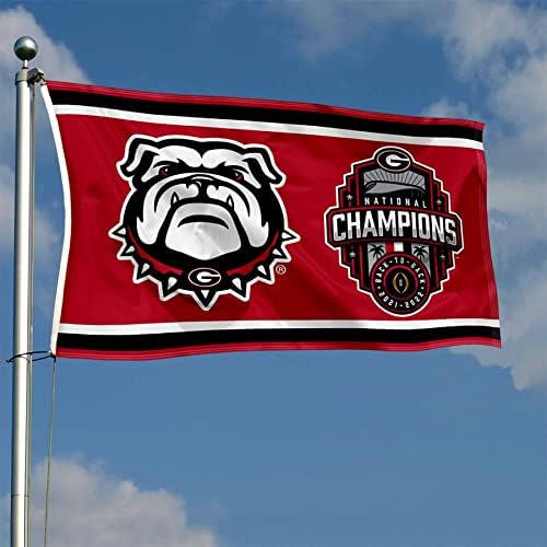 Georgia Bulldogs 2022 College nogometni državni prvaci zastava zastave